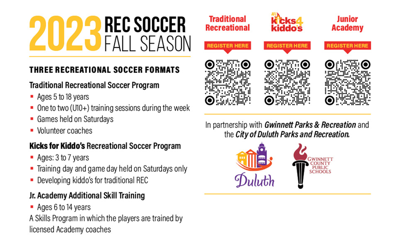 AFU 2023 FALL REC SEASON PROGRAM OPTIONS