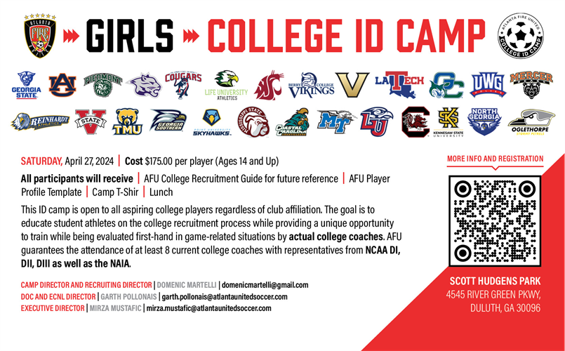 2024 AFU Girls College ID Camp Registration is now OPEN