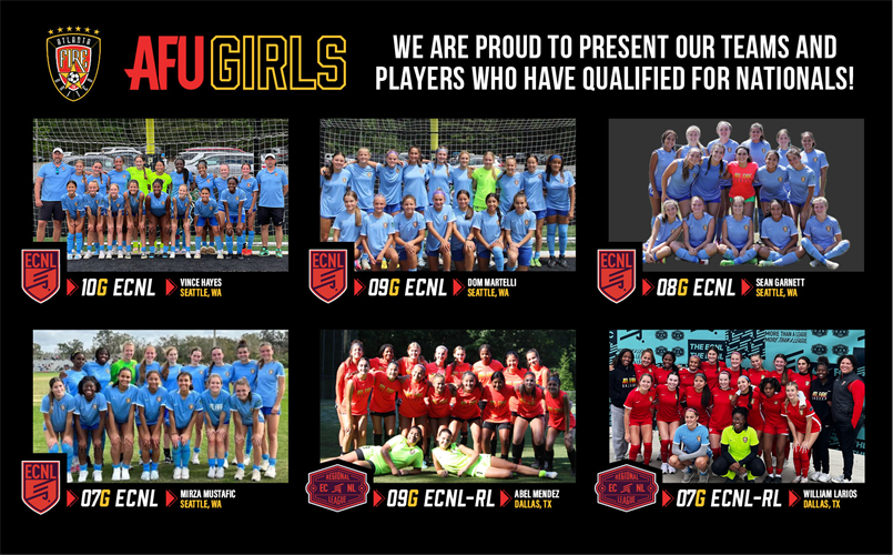 Qualified - AFU Girls Teams - National & Regional Playoff 