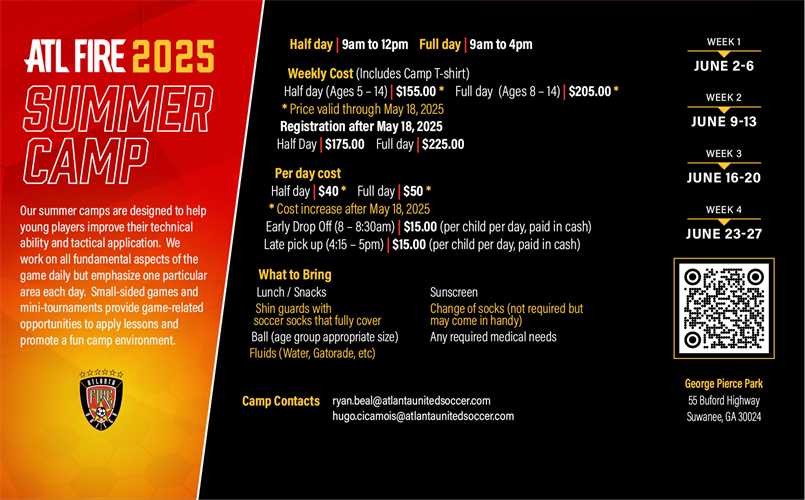 2025 SUMMER CAMP INFO