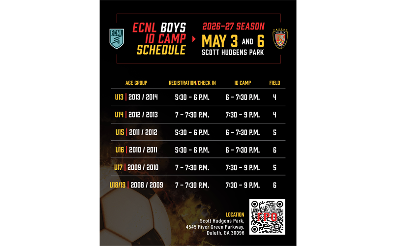 BOYS ECNL ID CAMP
